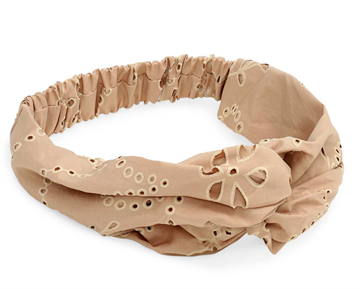 SUI AVA FLORAL BRODERIE TWIST HEADBAND - SALTED - SA2601169